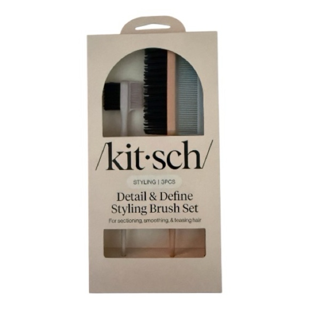 Kitsch Hair Brush Trio. Detail and Define